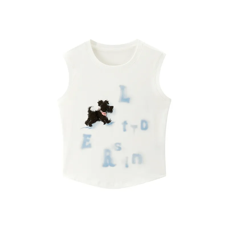 LEDIN Tank Tops Women's White-0