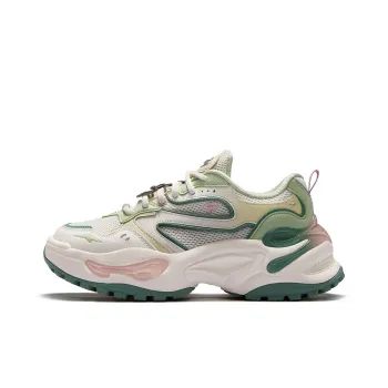 FILA FUSION EVA Gummies Low Top Chunky Sneakers Women's White Green