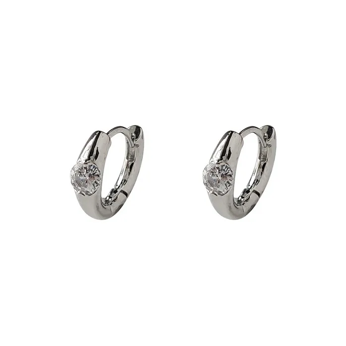 May10th S925 Sterling Silver Stud/Zircon/Alloy Earrings Women's-0