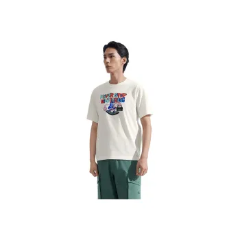 THE NORTH FACE NEVER STOP Exploring T Shirt Unisex Dune White