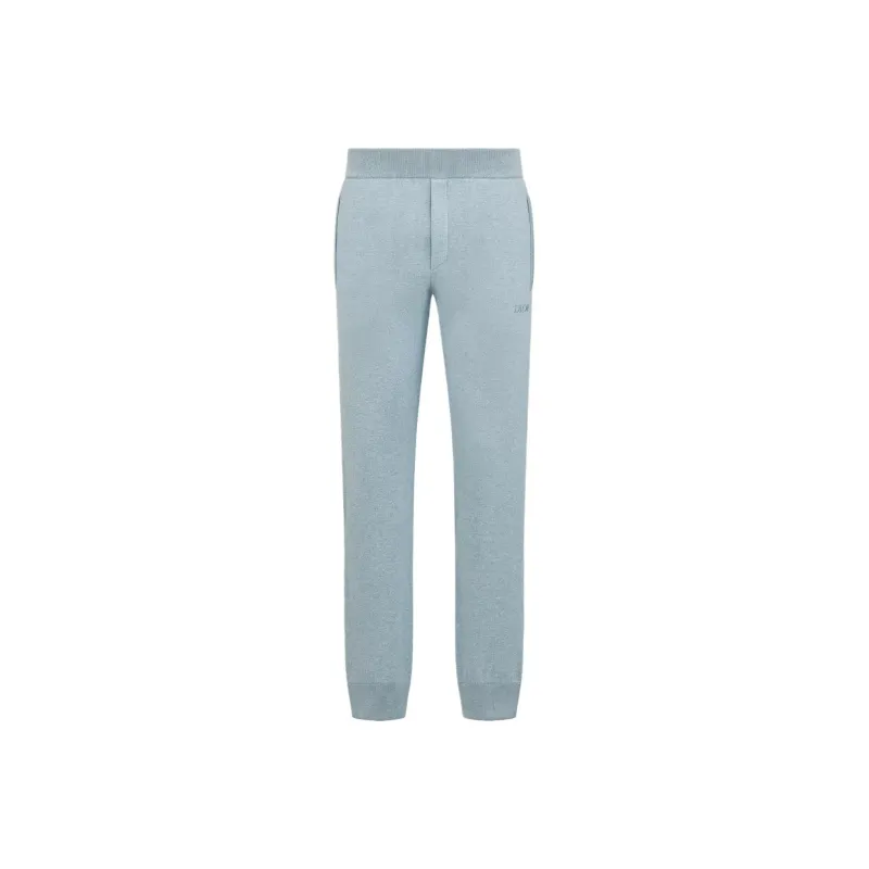DIOR FW25 Knitted Sweatpants Men's Blue-0