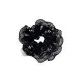 French Vintage Lace Hair Tie 1 Pc (Black)