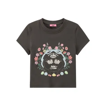 CHUU T Shirts Women's Carbon Gray