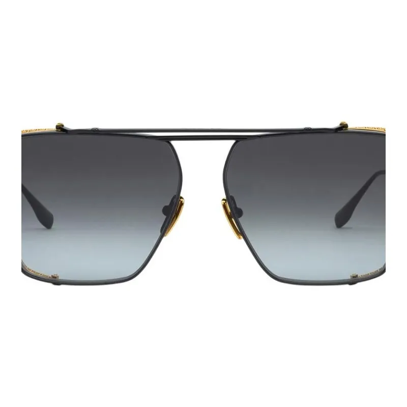 BALMAIN Metal Alloy Square Sunglasses Unisex Black-1