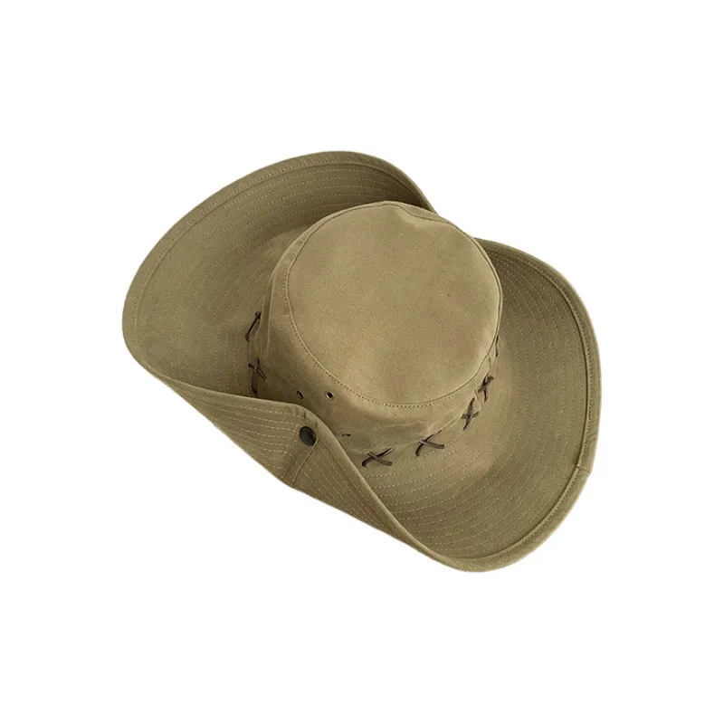 Yalu Synthetic Fiber Bucket Hats Unisex-5