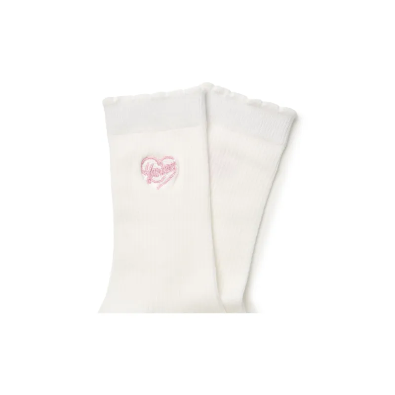 MLB Mid Calf Socks Unisex 1 Pack Cream White-1