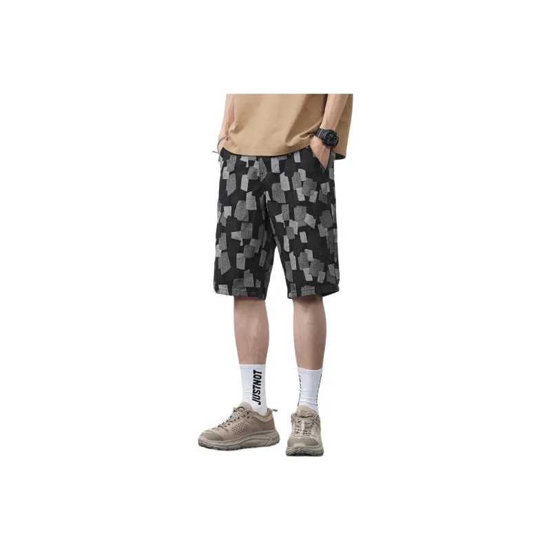 Tonlion Denim Shorts Unisex Black-0