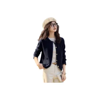 Mo Han Yi Mei Knitwear Women's Navy Blue