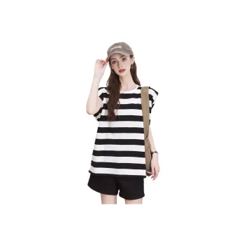 FAWENXIANGZI T Shirts Women's Black & White
