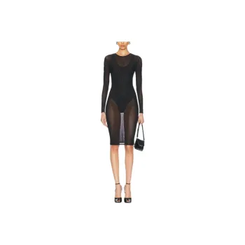 Alex Perry Long Sleeved Dress Women's Black