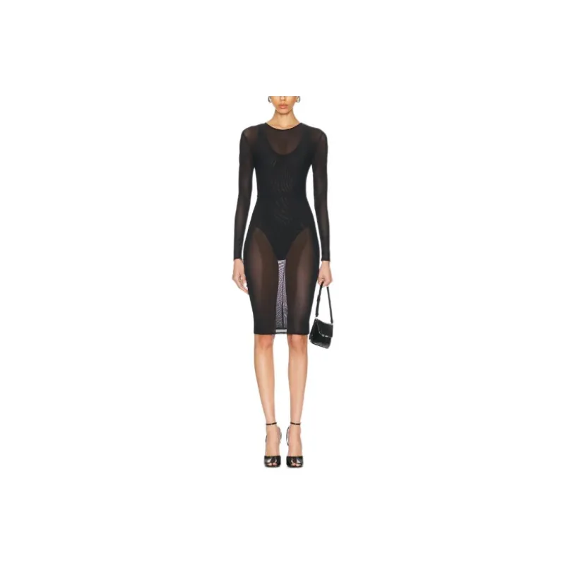 Alex Perry Long Sleeved Dress Women's Black-0