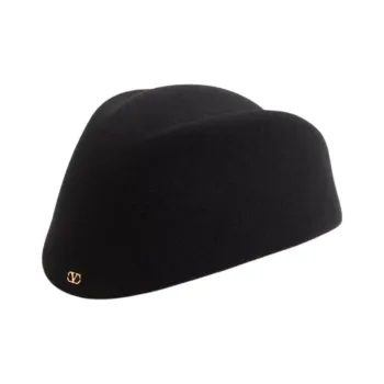 Valentino Merino Wool, Metal Hats & Caps Unisex Black