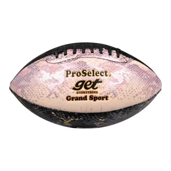 ProSelect Rugby Ball PU Indoor Outdoor, Training Unisex Size 9 Black Pink