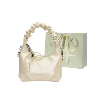 JIANGLIDA PU Shoulder Bag, Crossbody Bag, Handbag Women's Ecru/Yellow/Pink/Light Blue