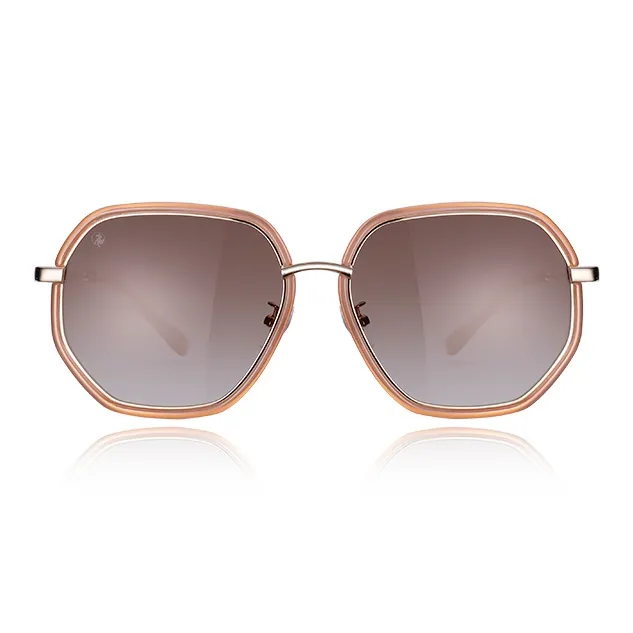 VEGOOS TR/Memory Plastic Metal Alloy Stainless Steel Irregular Shape Sunglasses Women's-4