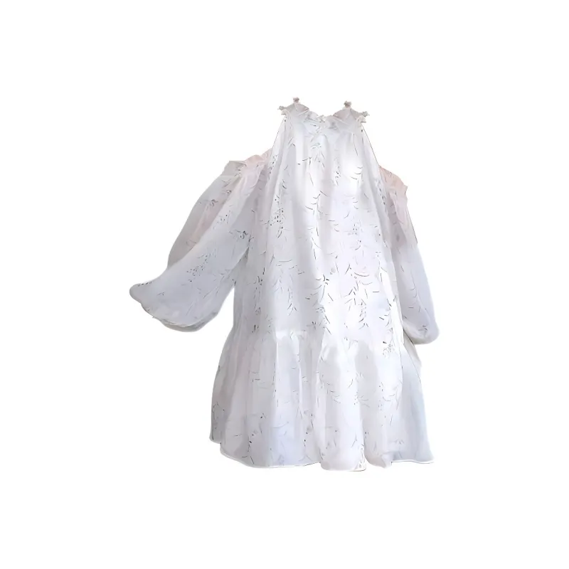 IQC Long Sleeved Dresses Women's White-1