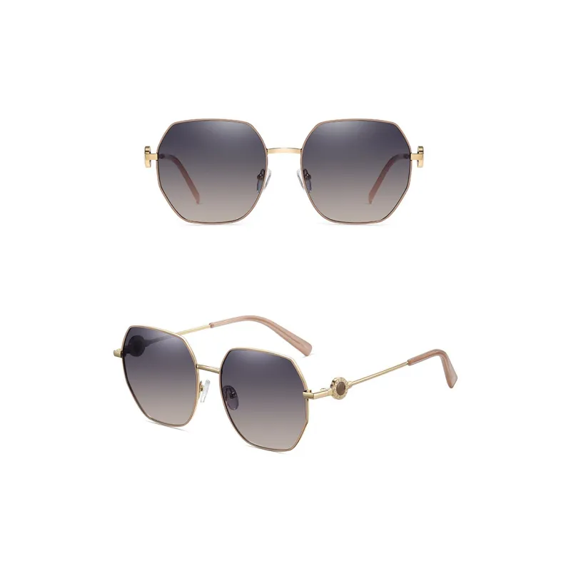 AAJF Stainless Steel Irregular Shape Sunglasses Unisex-3