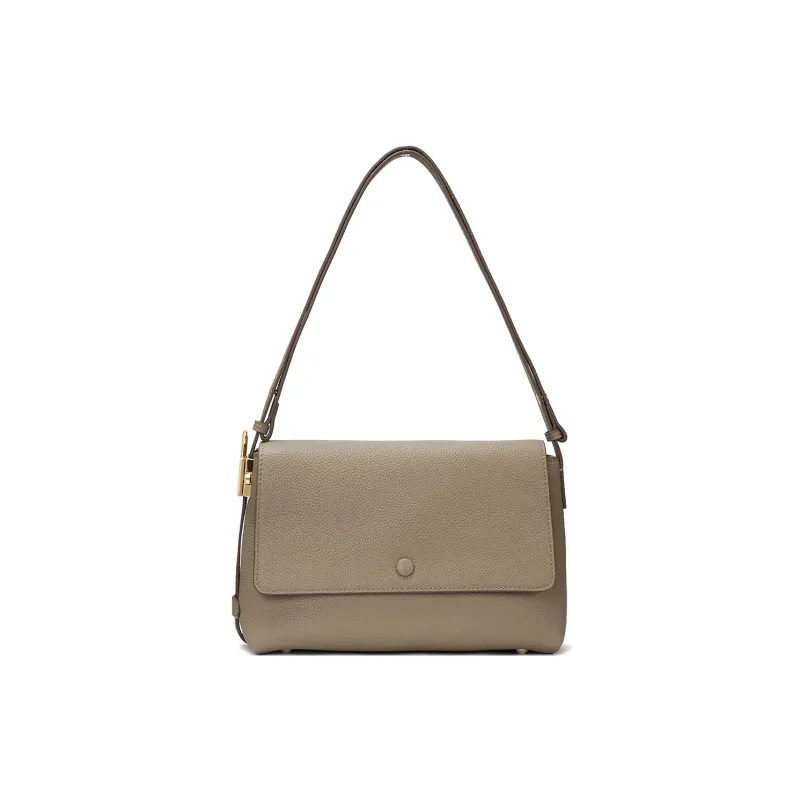 ROBERTA DI CAMERINO Cow Leather Messenger Bag, Shoulder Bag Women's Classic Black/Elephant Gray-5