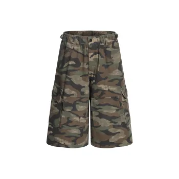 STRUCKCOOL Cargo Shorts Unisex Green Camouflage