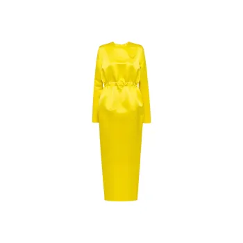 PRADA Long Sleeved Dresses Women's Yellow