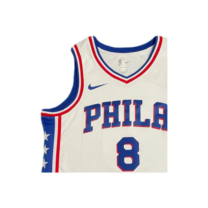Nike x NBA 76ers Basketball Jersey Men's White-2