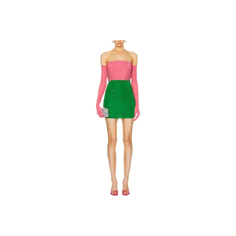 Alex Perry Long Sleeved Dress Women's Red Rose-0