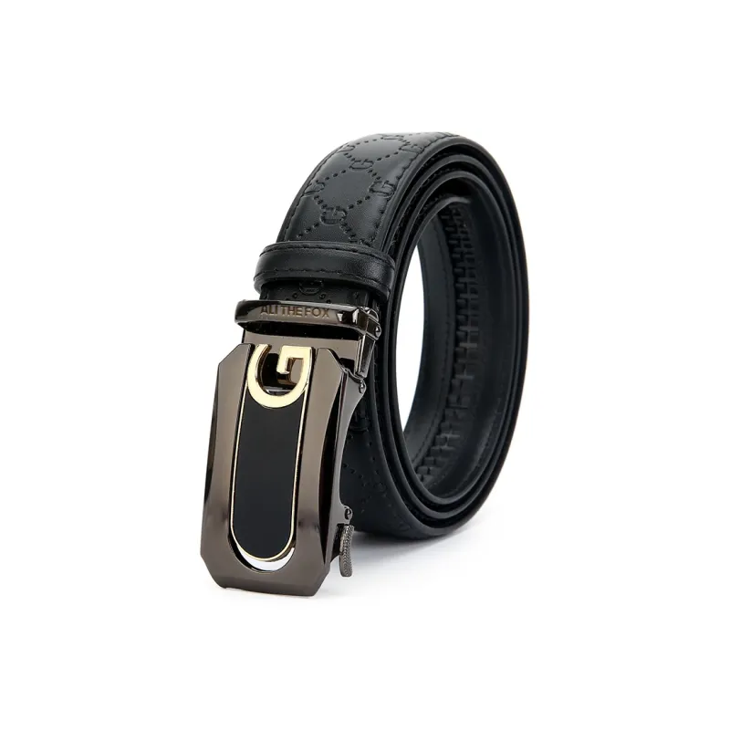 ALI THE FOX Cow Leather Belts Unisex 3.5CM-4