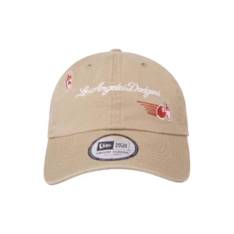 New Era Cotton Baseball Caps Unisex Khaki-3