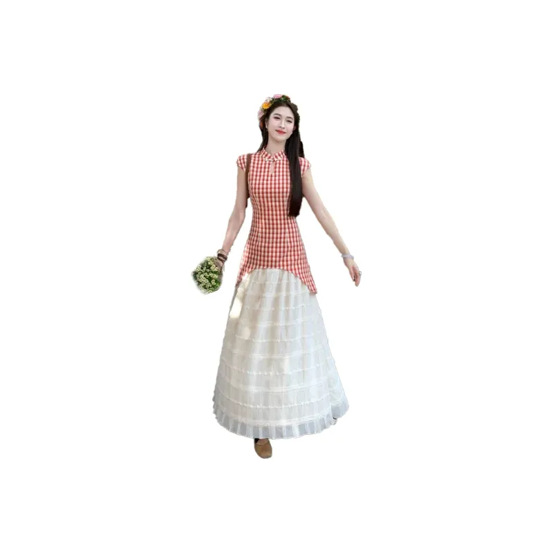 Mu Xiao Xin Sleeveless Dress Women's-0