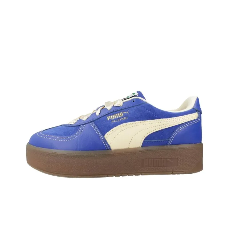 PUMA Palermo Abrasion Resistant Slip Resistant Low Top Skateboard Shoes Women's Bright Blue-0