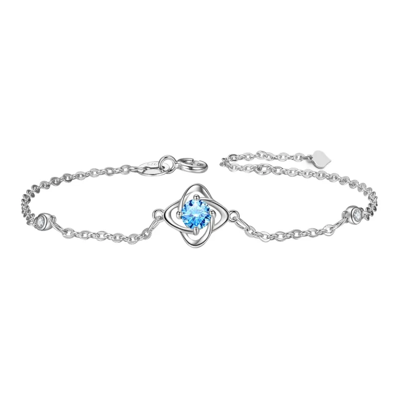 Lao Feng Xiang S925 Silver Bracelets Women's-4