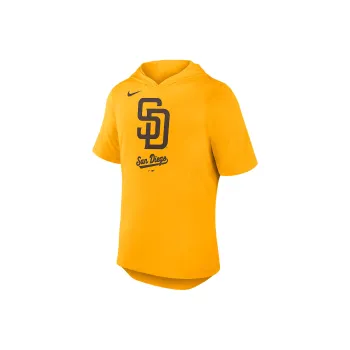 Nike San Diego Padres Logo Men's Nike Dri FIT Mlb Hooded T Shirt