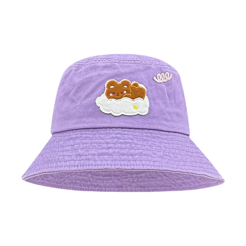 PLAN IN Cotton Bucket Hats Unisex-12