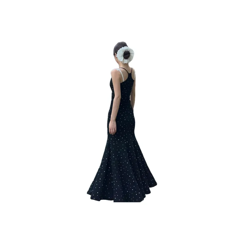 FLIM Slip Dresses Women's Black-1