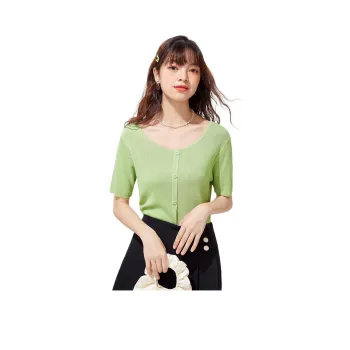 FAWENXIANGZI Knitwear Women's Turquoise