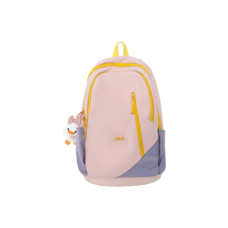 Meow In The Grass Nylon Backpack Unisex Ecru/Black/Pink/Blue-7