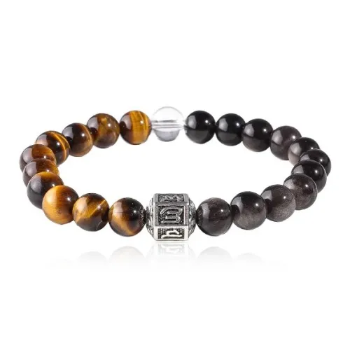 FOREVER MELODY Obsidian Bracelets Men's