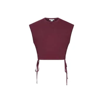 URBAN REVIVO T Shirts Women's Burgundy