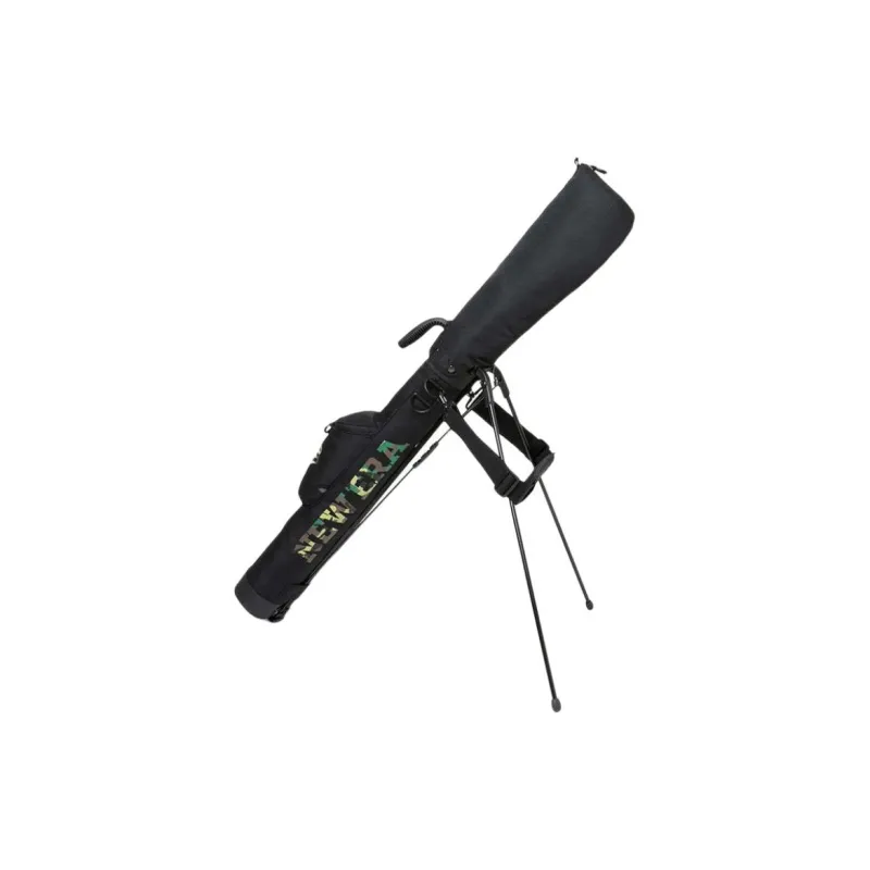 New Era Adjustable Strap Golf Bag Travel Storage Bag Unisex Black & Camel-1
