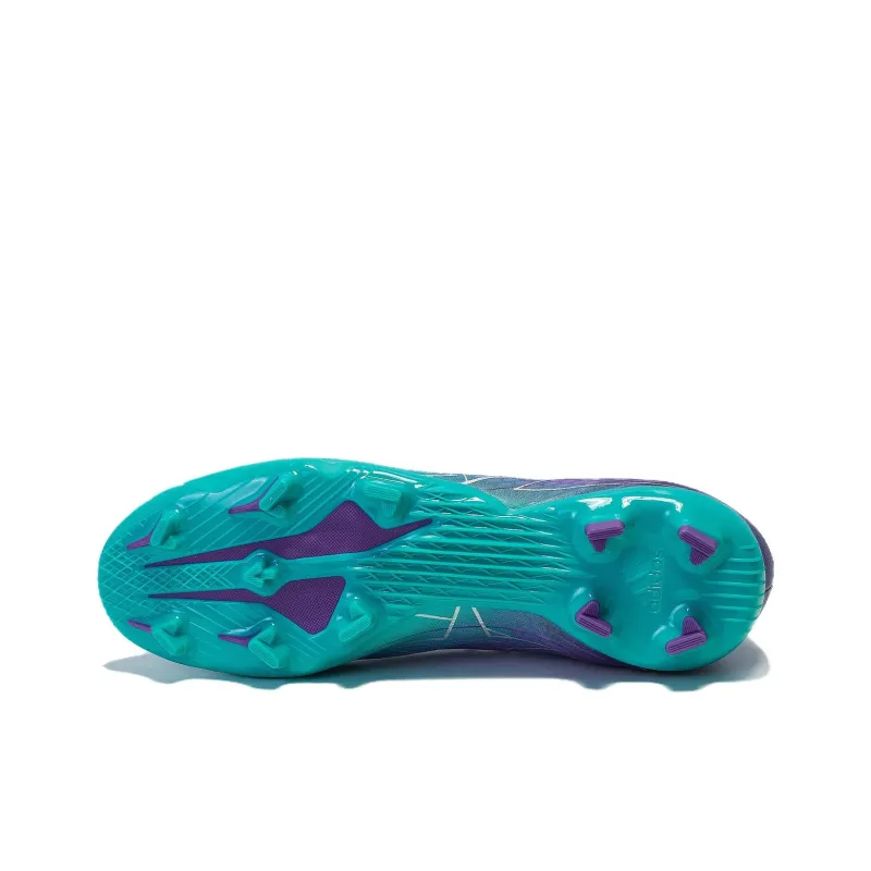 Adidas X Speedflow.3 FG Rubber Long Studs Soft Ground Cushioning, Wear Resistant Soccer Shoes Unisex Purple-3