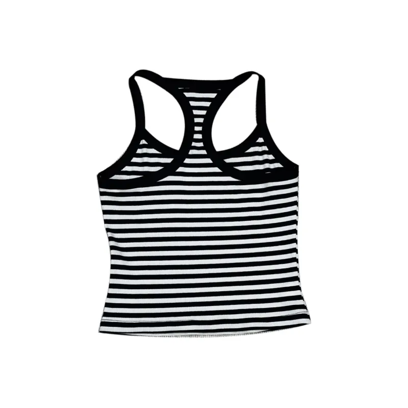 11ESTRANGER Camisoles Women's Black White Stripes-1