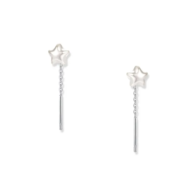 KUMET Sterling Silver Drop Earrings Women's-6