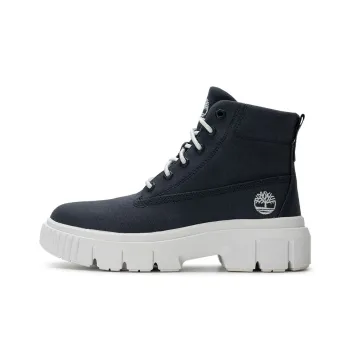 Timberland Greyfield Anti Slip Wear Resistant High Top Hiking Shoes Women's Black White