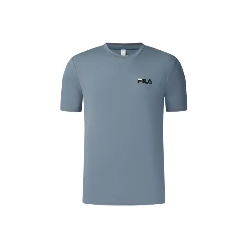 FILA AthleticsFitness T Shirt Men's Iron Paint Blue