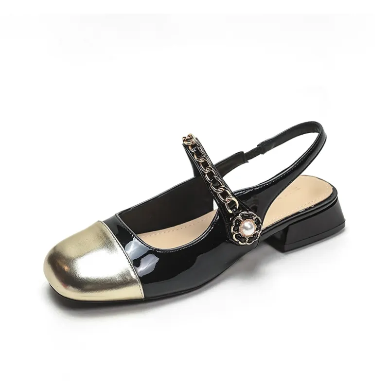 Dragon Dance Chunky Heel High Heels 5 Cm Women's-20