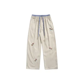 DJ.SPIRIT Casual Pants Unisex Apricot Gray