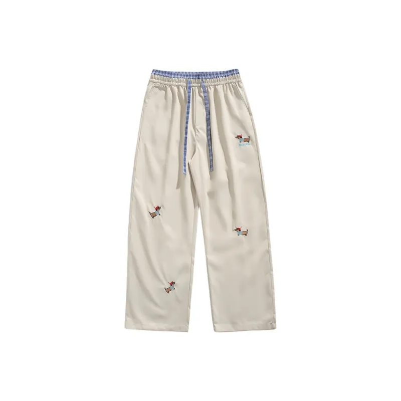 DJ.SPIRIT Casual Pants Unisex Apricot Gray-0