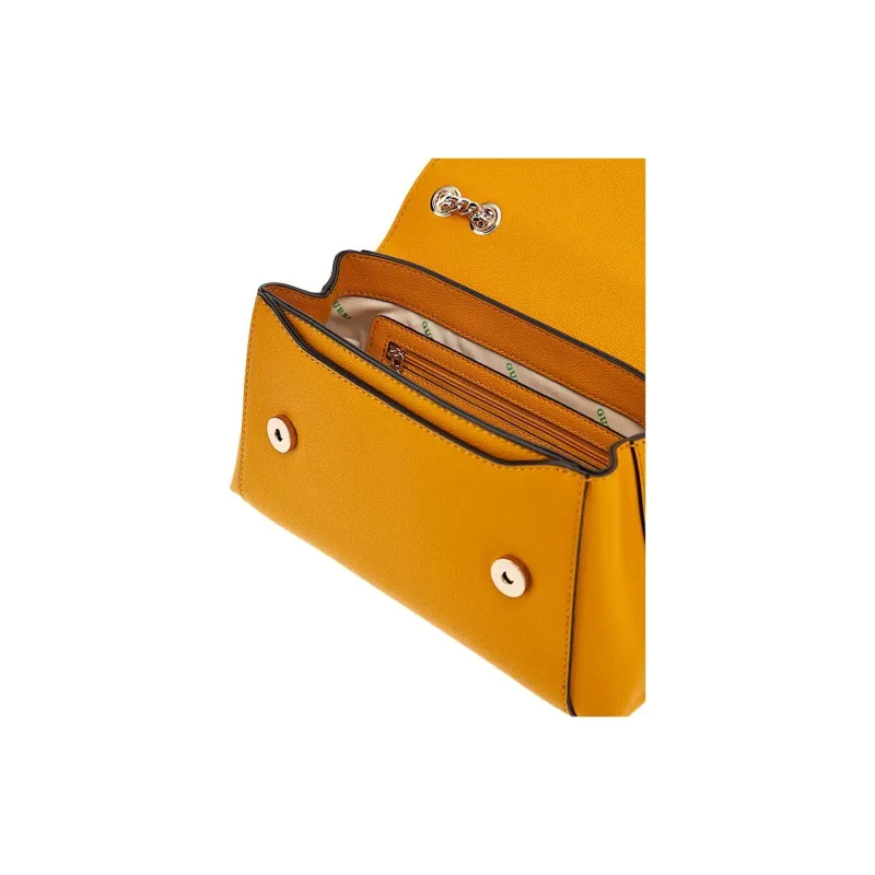 GUESS Polyurethane Handbag Shoulder Bag Crossbody Bag Women's Yellow-2