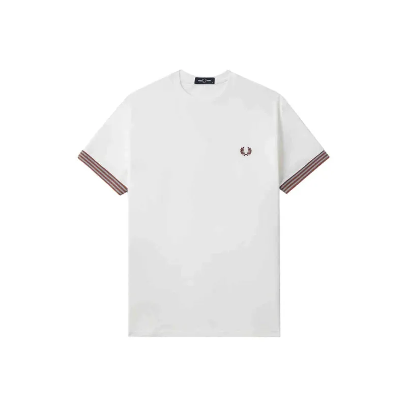 FRED PERRY Striped cuff T shirt-1