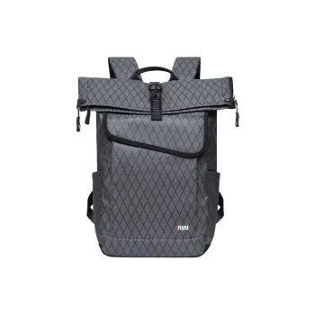 SEPTWOLVES Fabric Backpack Unisex Gray